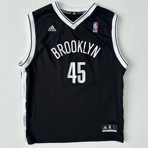 Adidas Boys Brooklyn Nets Gerald Wallace Basketball Jersey Size L